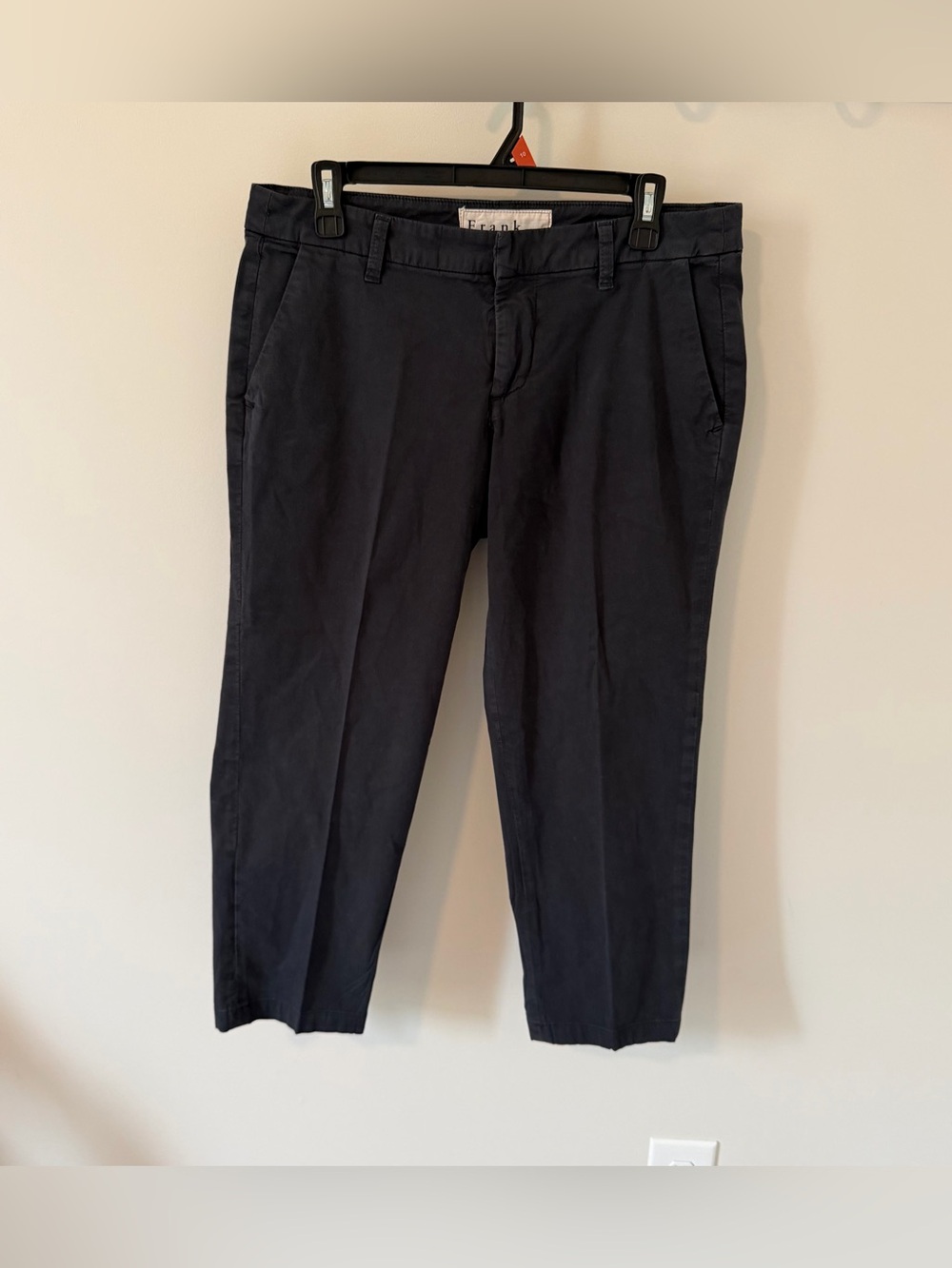 Frank And Eileen Wicklow Cropped Chino Pants Washed Black Women’s Size 8 *READ*